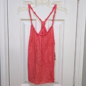 New! Guess Coral Open Back Tank Top